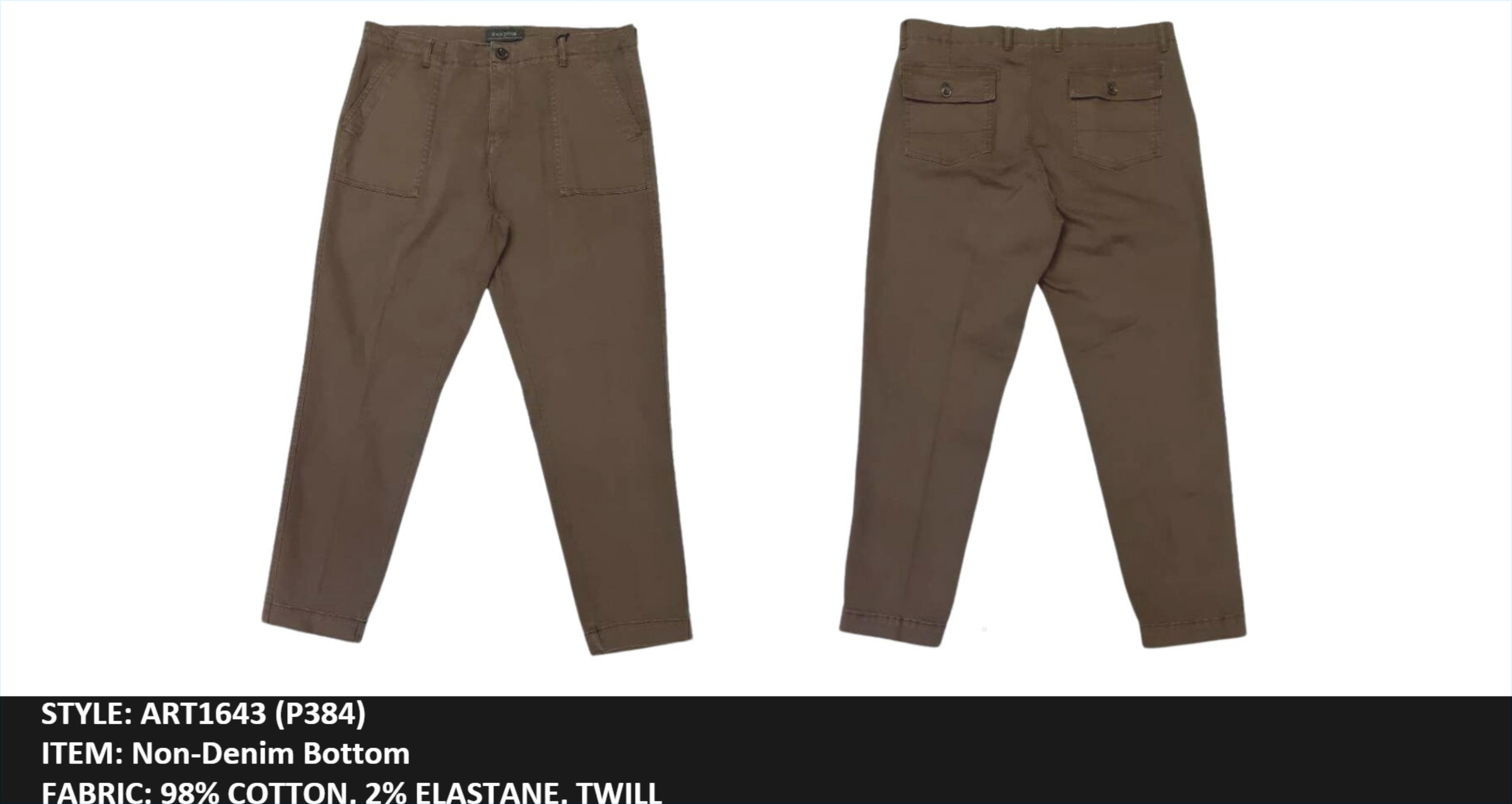 Non-Denim Bottom TWILL